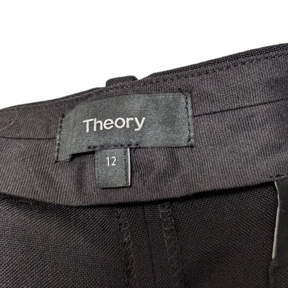 NWT THEORY C Wool Satin Hem Suit Trouser Pants J0901206 - Picture 4 of 8